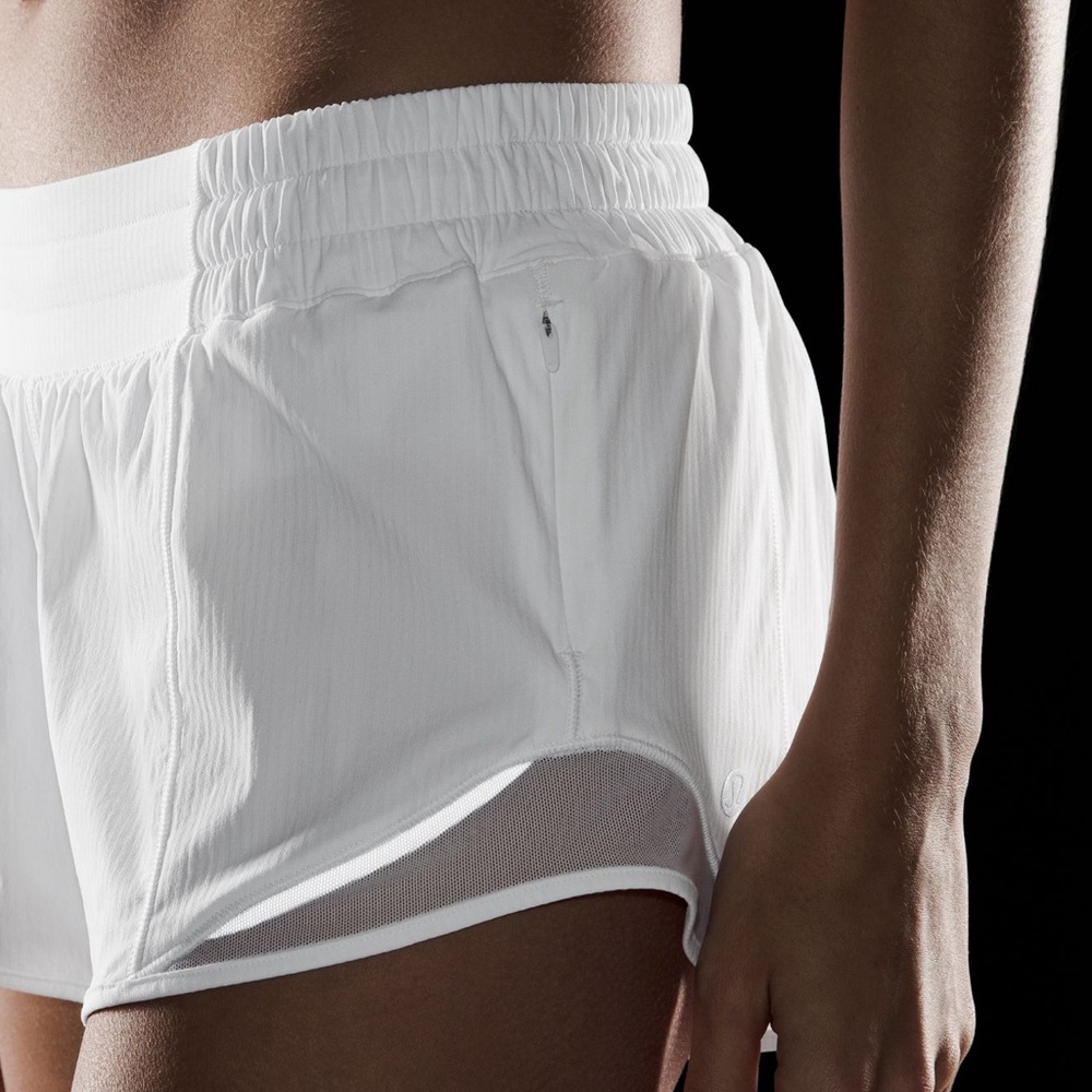 Lululemon White Hotty Hot Shorts